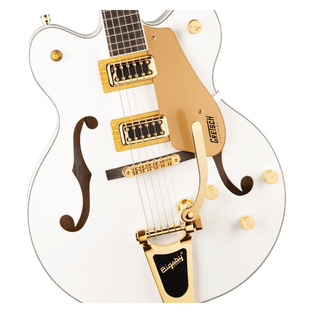 Gretsch G5422TG Electromatic Hollowbody Electric Guitar, Bigsby, Snowcrest White