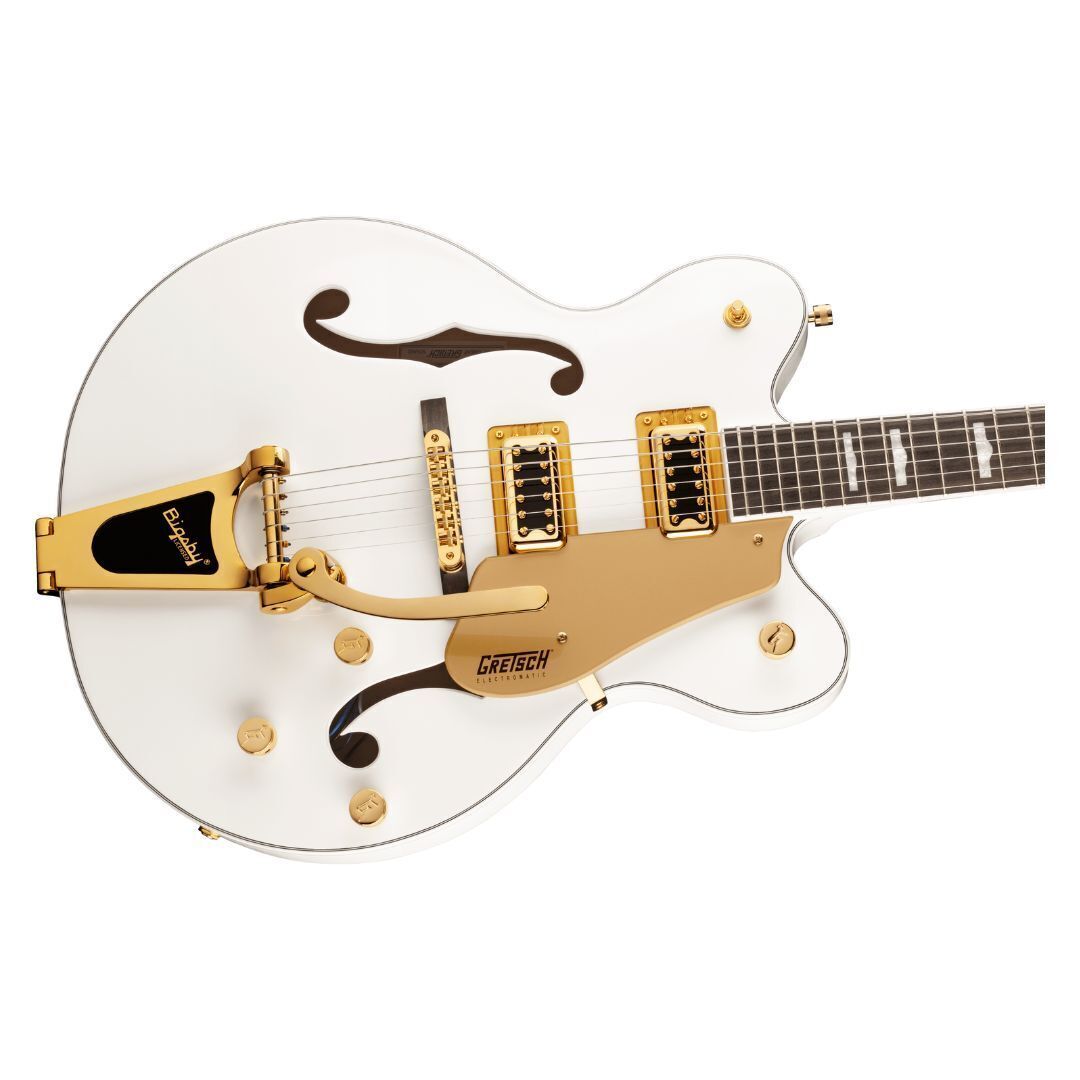 Gretsch G5422TG Electromatic Hollowbody Electric Guitar, Bigsby, Snowcrest White