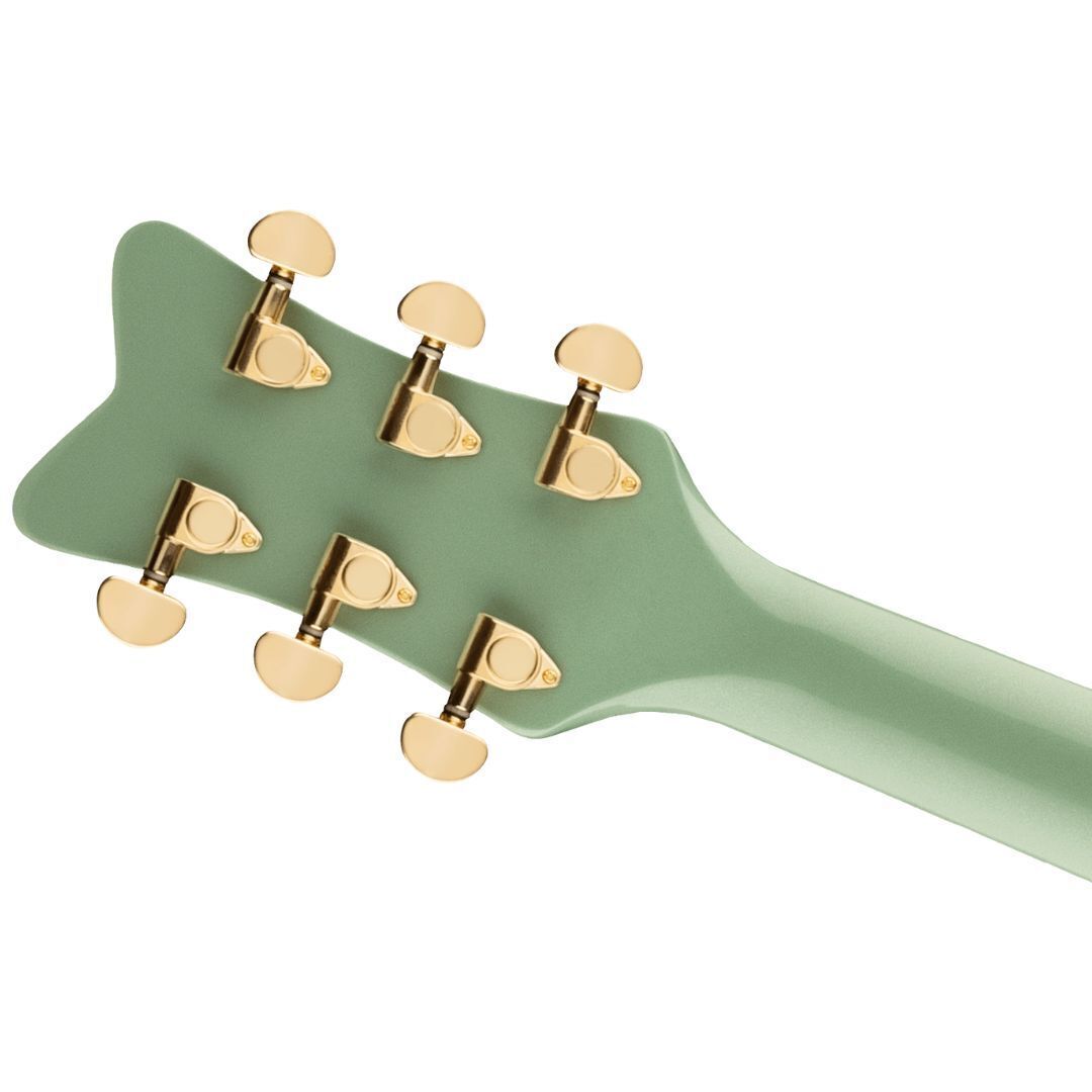 Gretsch G5021E Rancher Penguin Parlor Acoustic-Electric Guitar, Mint Metallic