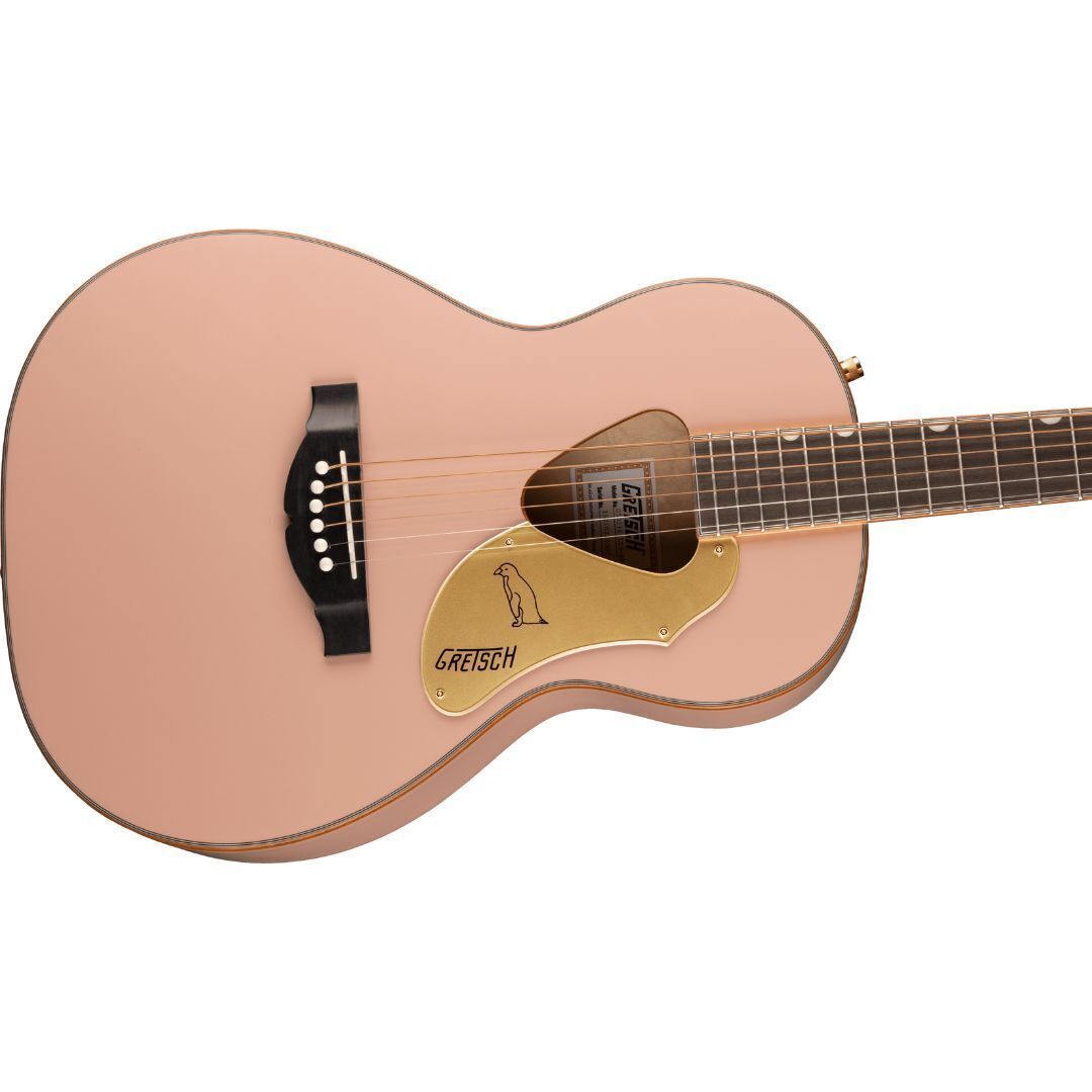 Gretsch G5021E Rancher Penguin Parlor Acoustic-Electric Guitar, Shell Pink