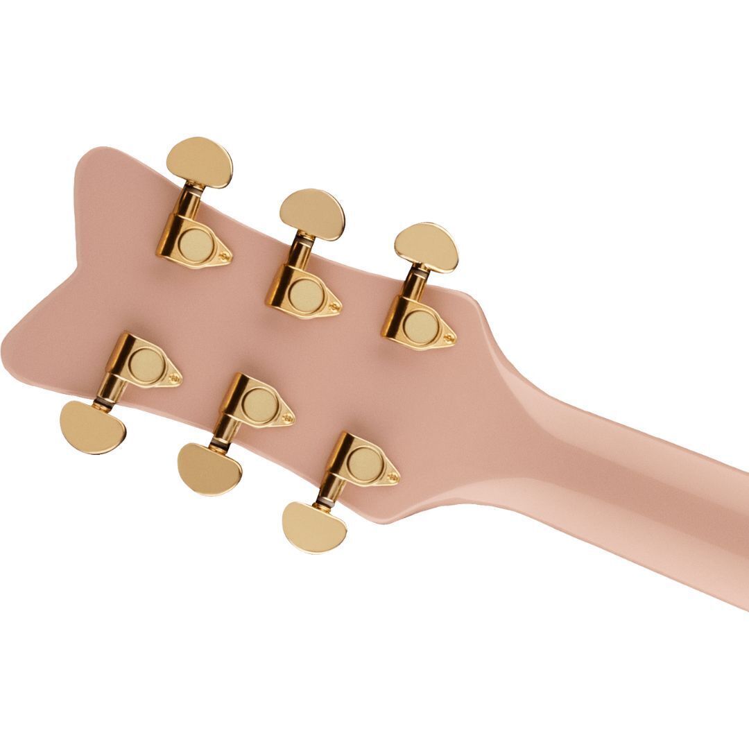 Gretsch G5021E Rancher Penguin Parlor Acoustic-Electric Guitar, Shell Pink
