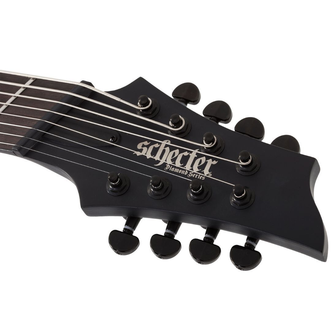 Schecter PT-8 MS Black Ops Electric Guitar (Satin Black Open Pore)