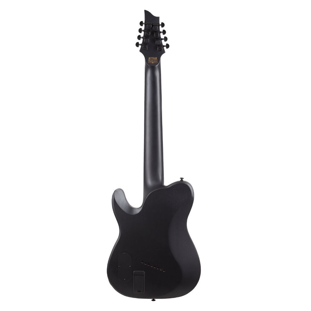Schecter PT-8 MS Black Ops Electric Guitar (Satin Black Open Pore)
