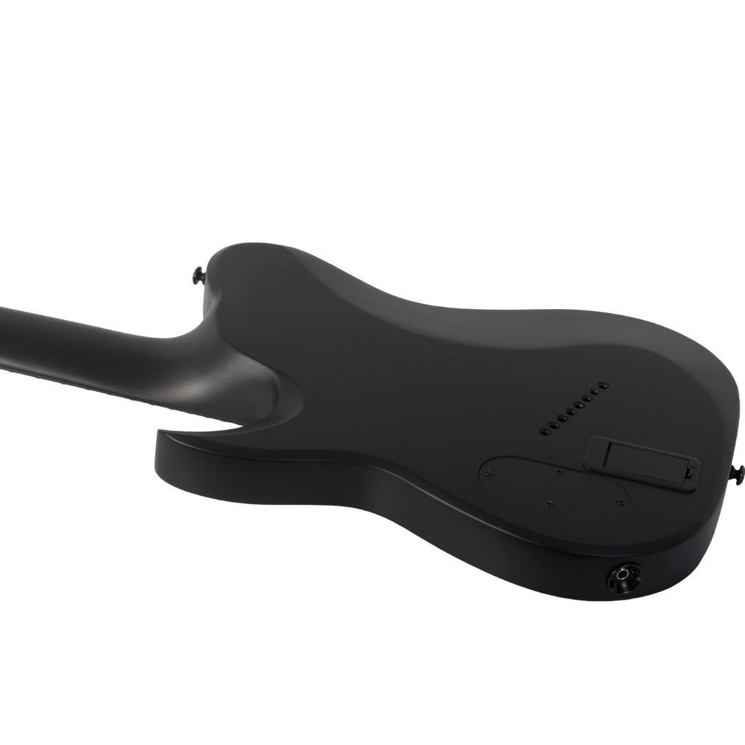 Schecter PT-8 MS Black Ops Electric Guitar (Satin Black Open Pore)