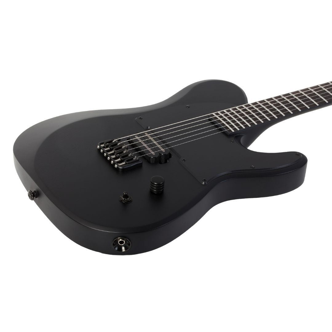 Schecter PT Black Ops Electric Guitar (Satin Black Open Pore)