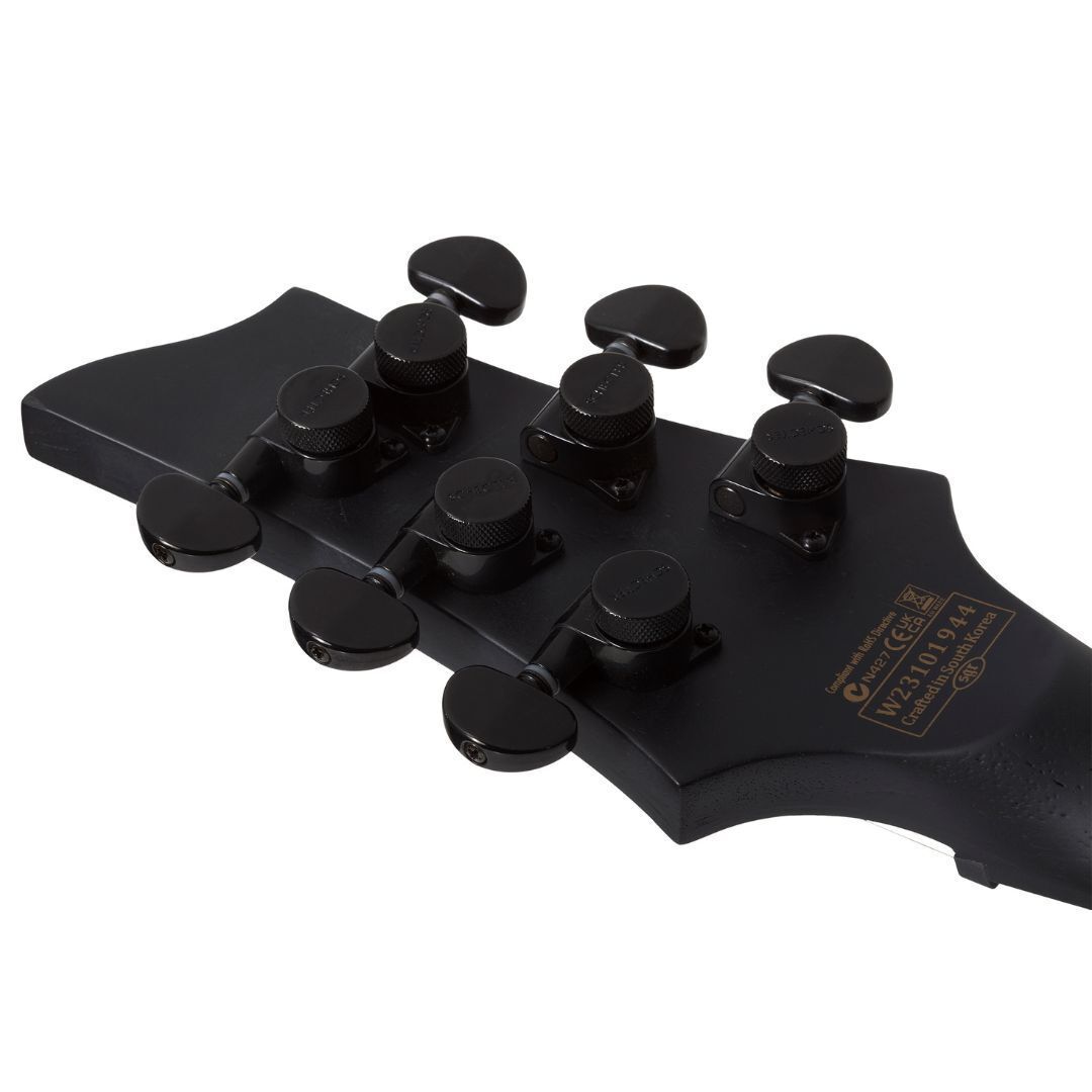 Schecter PT Black Ops Electric Guitar (Satin Black Open Pore)