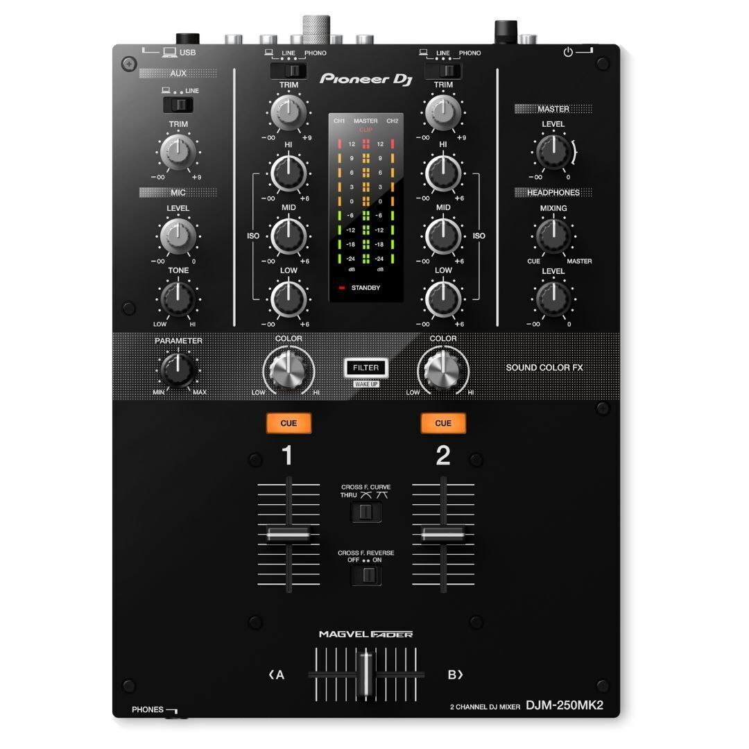 Pioneer DJ DJM-250MK2 2-Channel DJ Mixer