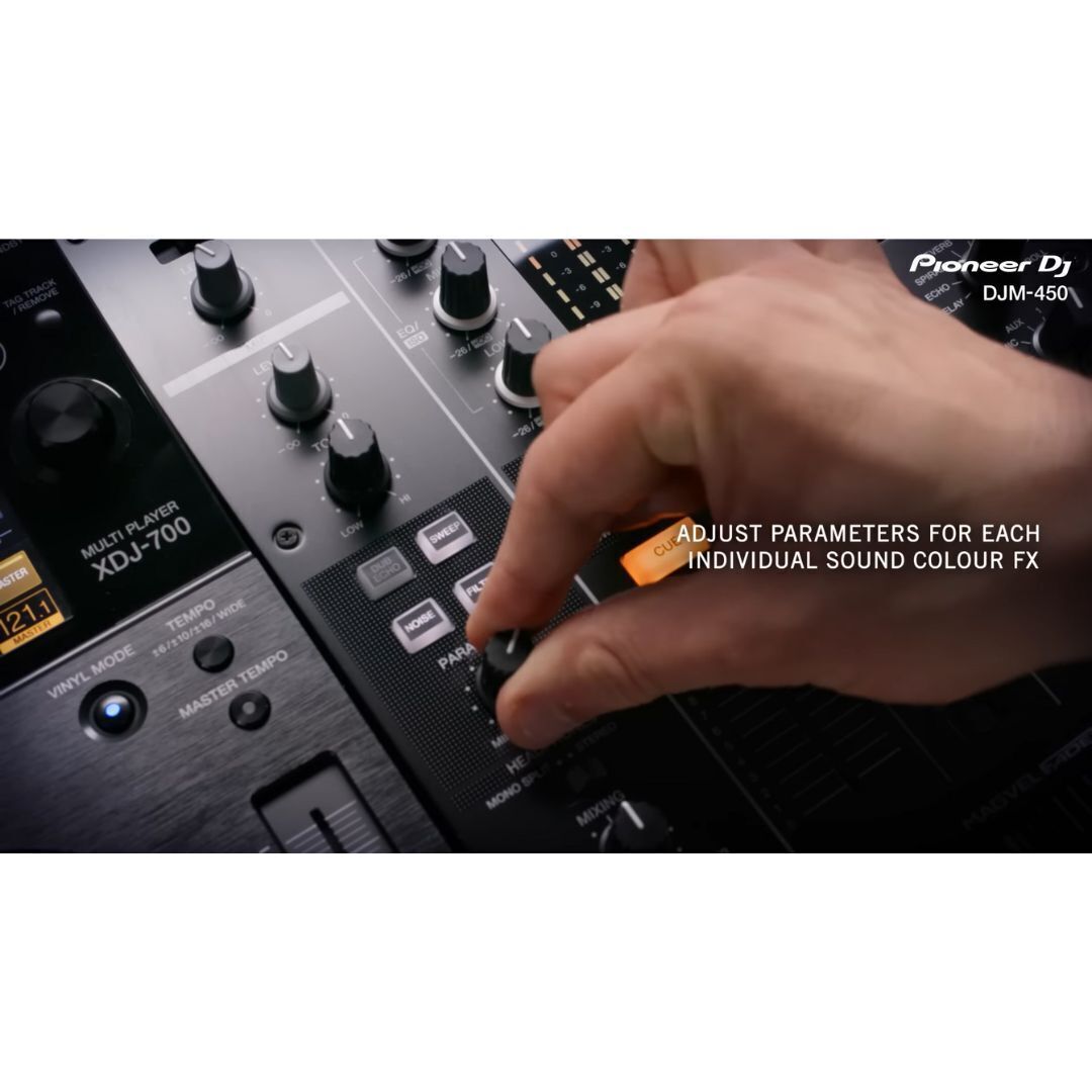 Pioneer DJ DJM-450 2-Channel DJ Mixer with FX