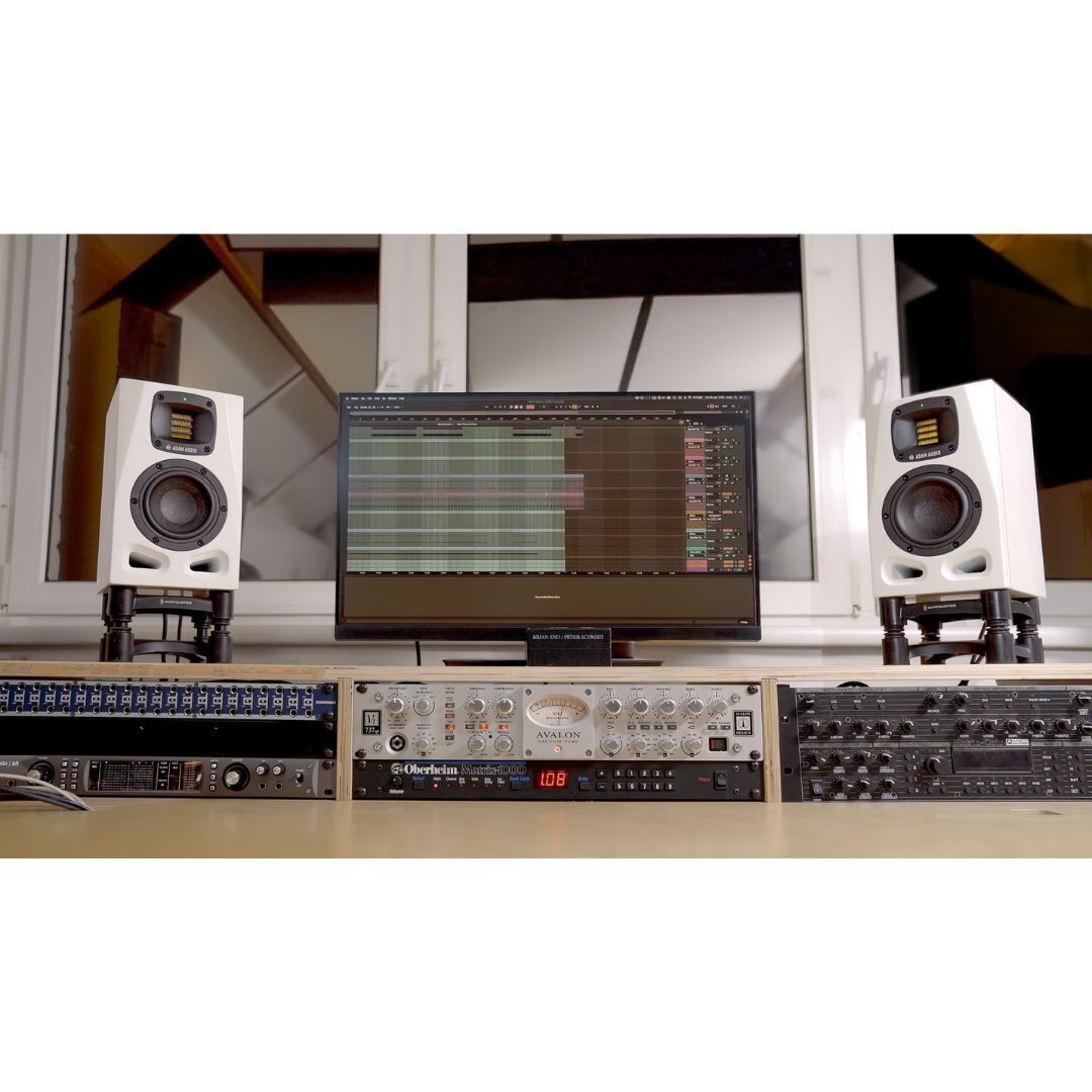 Adam Audio A4V 4-inch Powered 2-Way Studio Monitor (White)