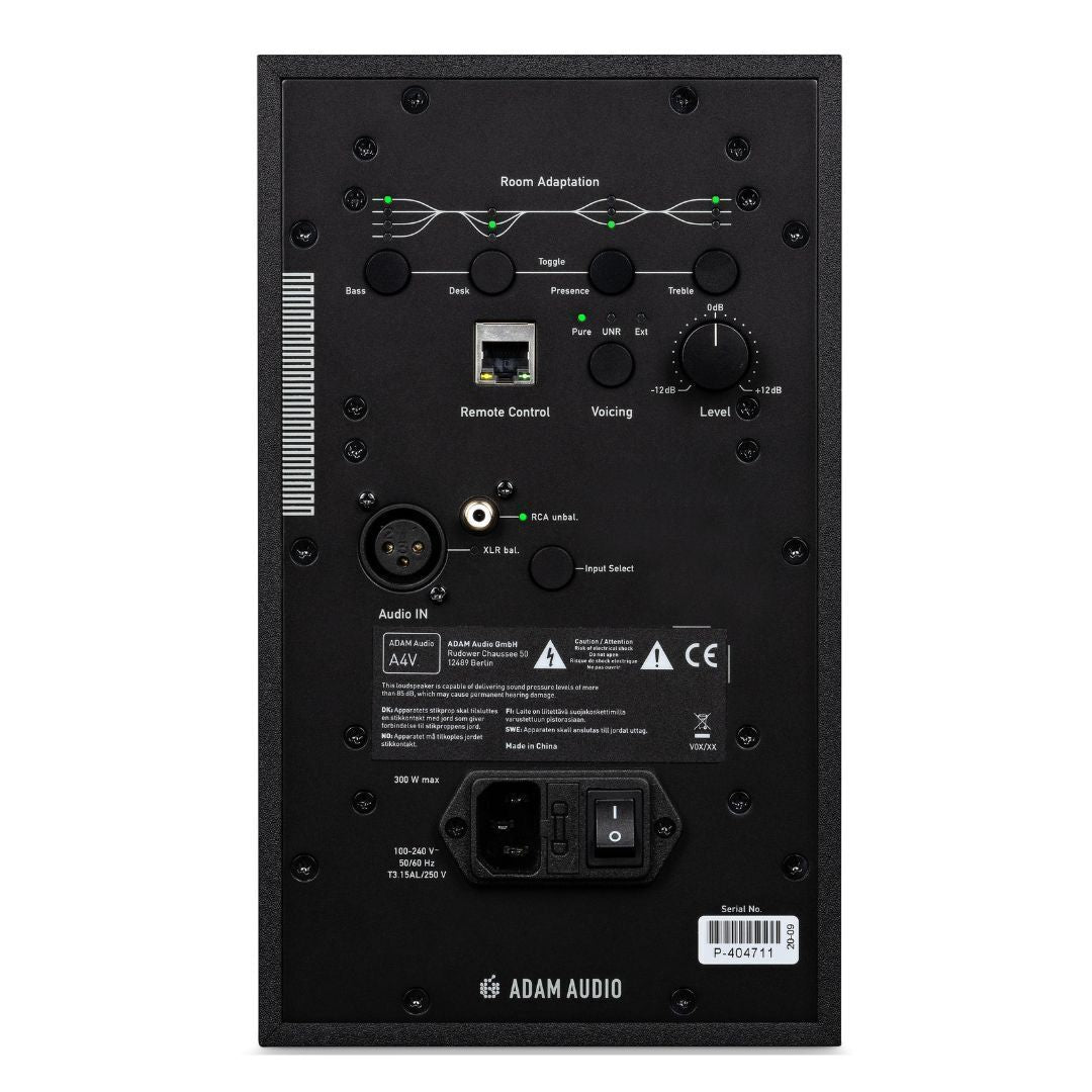 Adam Audio A4V 4-inch Powered 2-Way Studio Monitor (White)