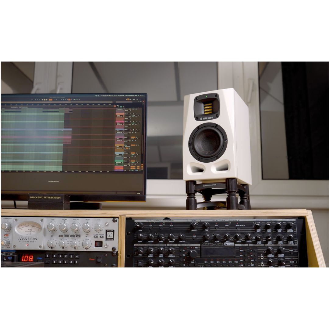Adam Audio A4V 4-inch Powered 2-Way Studio Monitor (White)