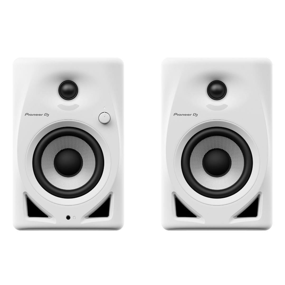 Pioneer DJ DM-40D 20W 4 in. Desktop Active Monitor Speakers (Pair, White)