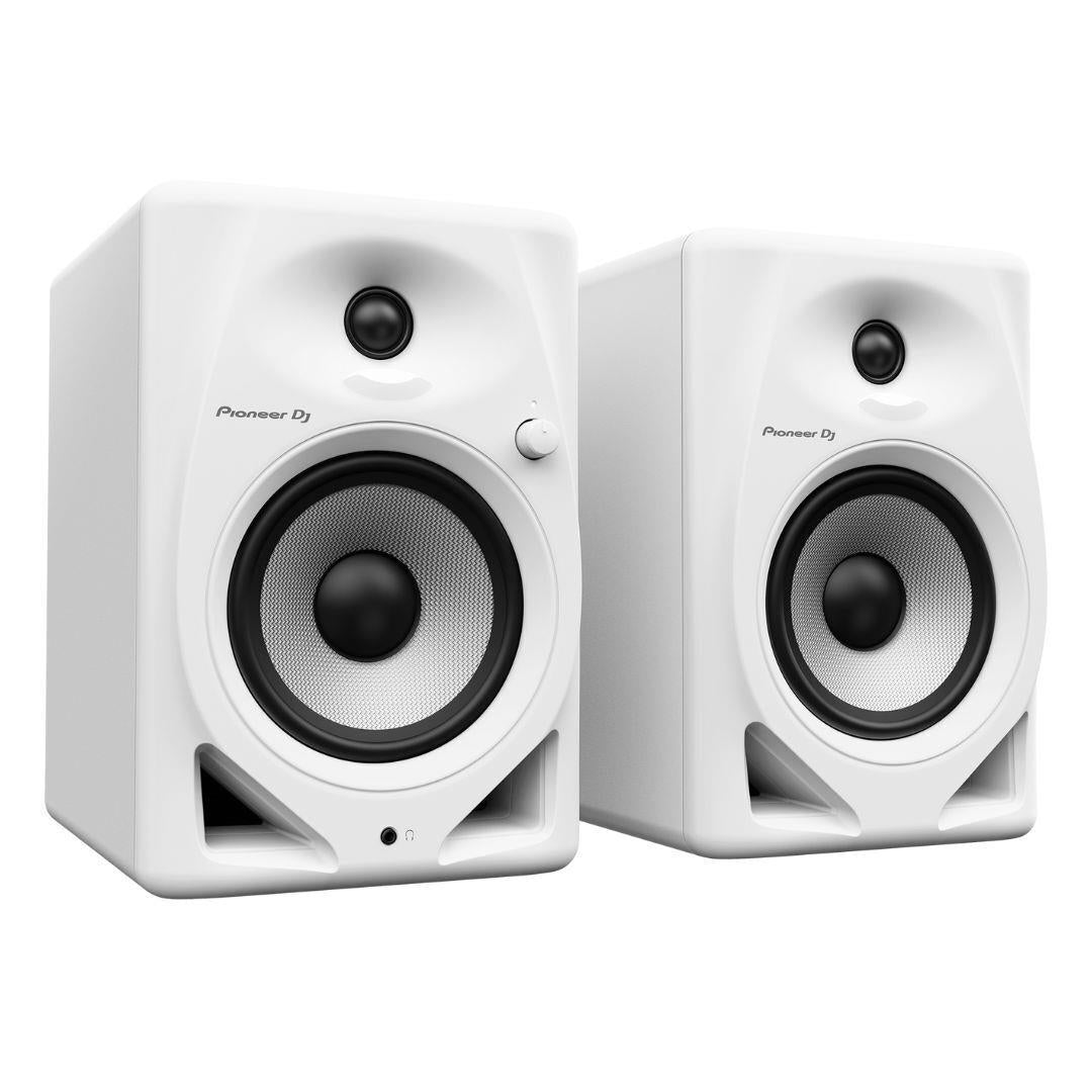 Pioneer DJ DM-50D 25W 5 in. Desktop Active Monitor Speakers (Pair, White)