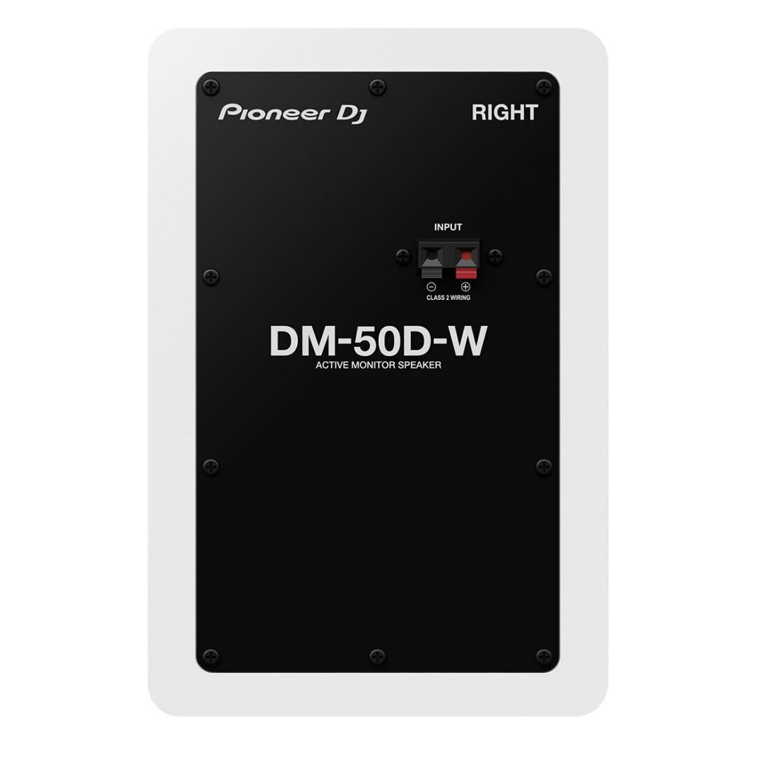 Pioneer DJ DM-50D 25W 5 in. Desktop Active Monitor Speakers (Pair, White)
