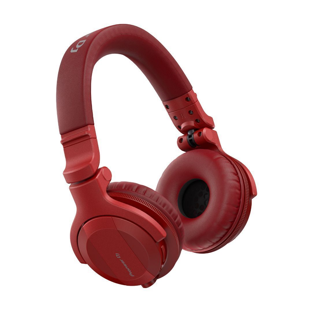 Pioneer DJ HDJ-CUE1-BT On-Ear Bluetooth DJ Headphones (Red)