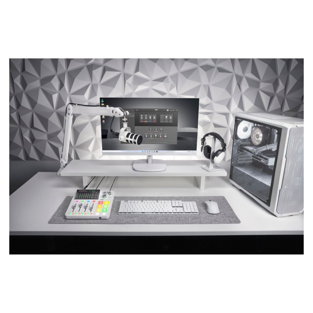 Rode PodMic Dynamic Podcasting Microphone (White)