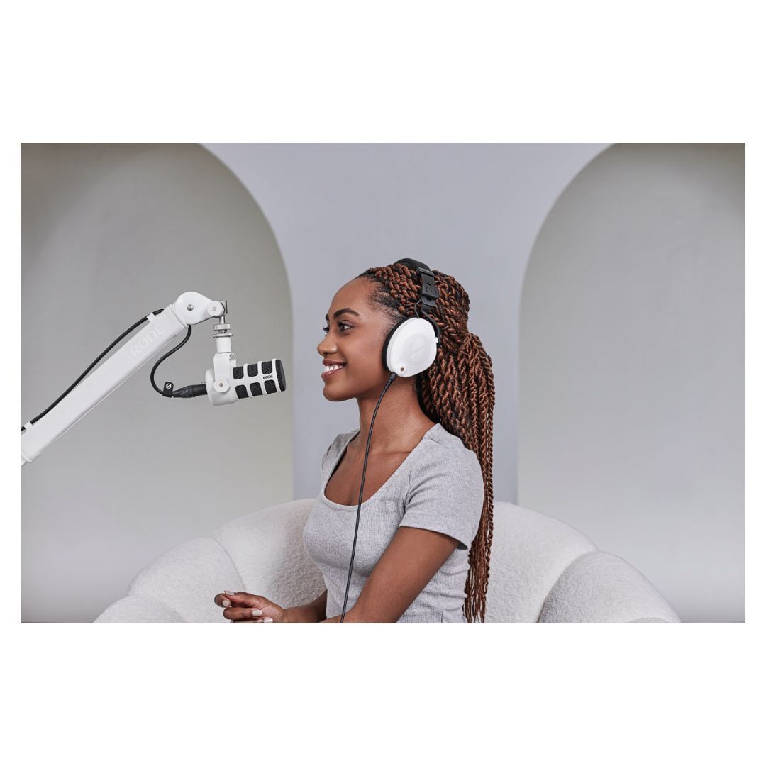 Rode PodMic Dynamic Podcasting Microphone (White)