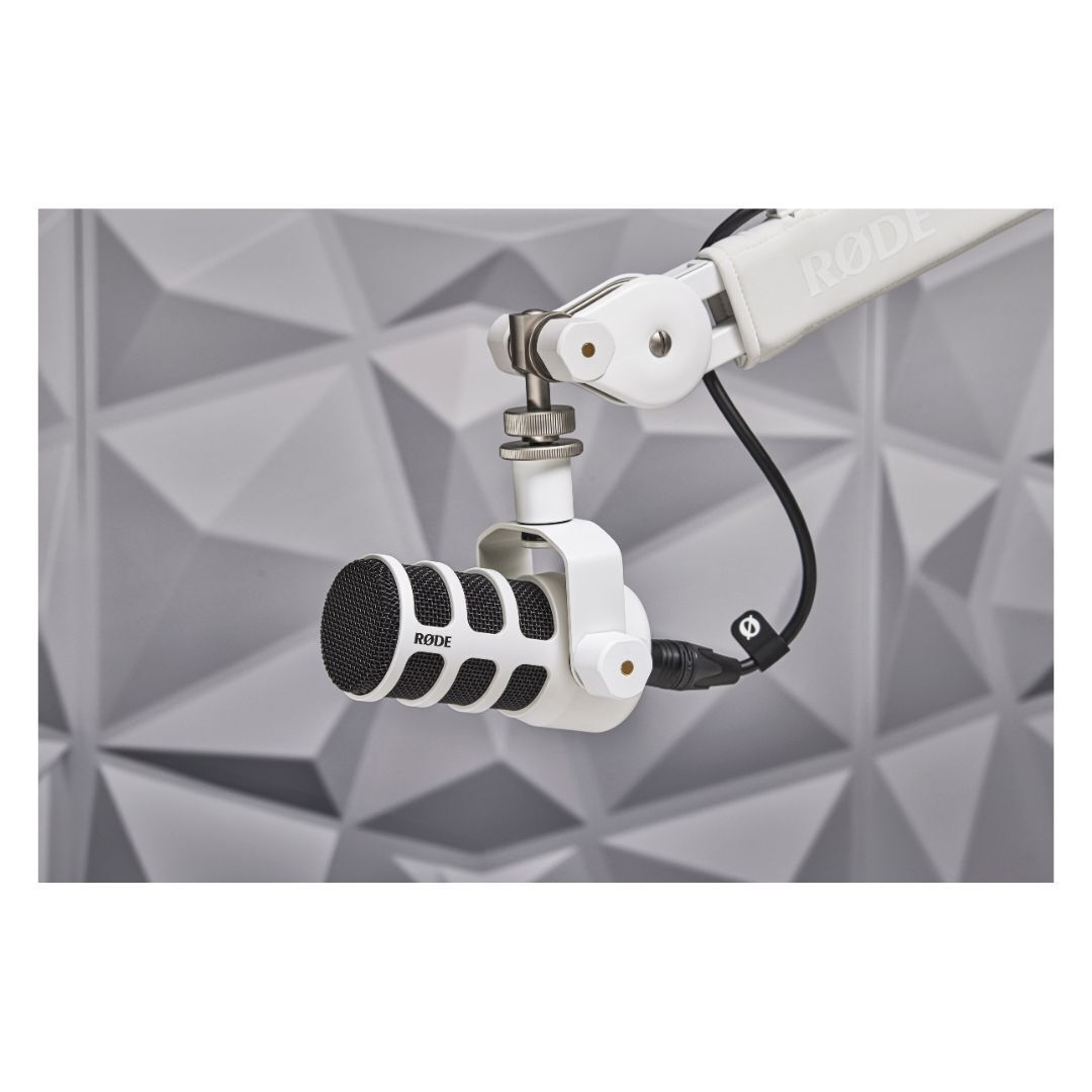 Rode PodMic Dynamic Podcasting Microphone (White)