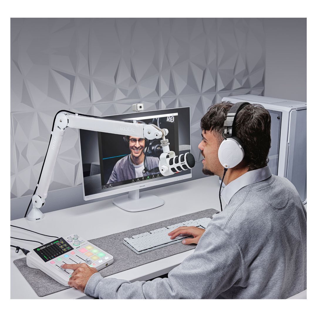 Rode RODECaster DUO Compact Integrated Audio Production Studio (White)