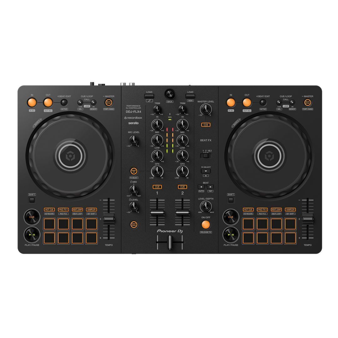 Pioneer DJ DDJ-FLX4 2-Deck DJ Controller for Rekordbox and Serato DJ