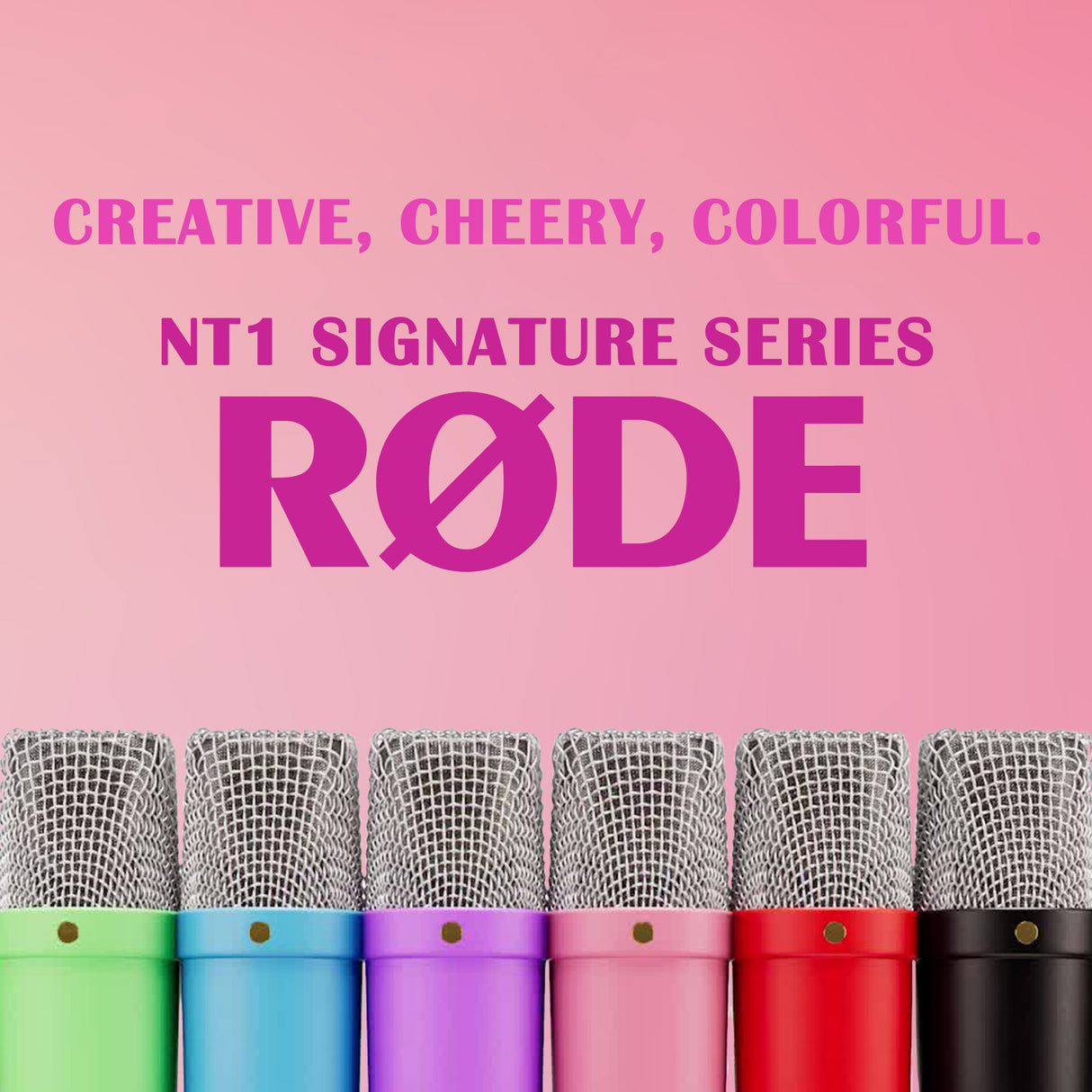 Rode NT1 Signature Series Studio Condenser Microphone (Pink)