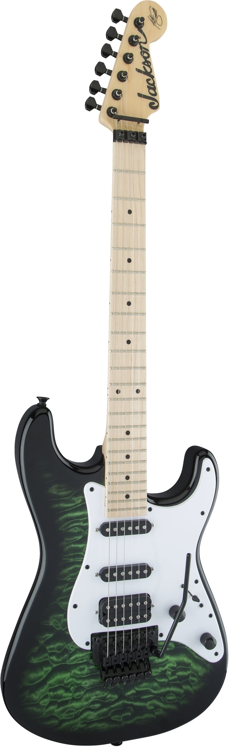 Jackson X Series Signature Adrian Smith SDXQM Electric Guitar Transparent Green
