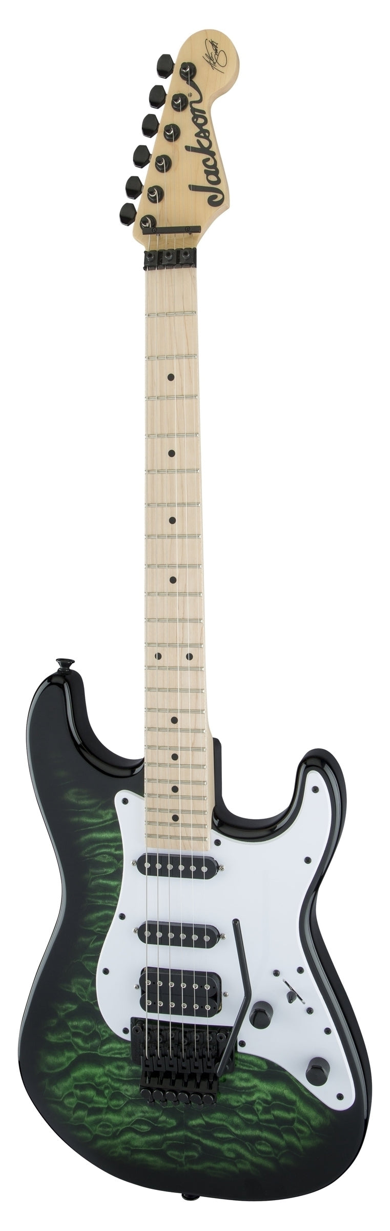 Jackson X Series Signature Adrian Smith SDXQM Electric Guitar Transparent Green