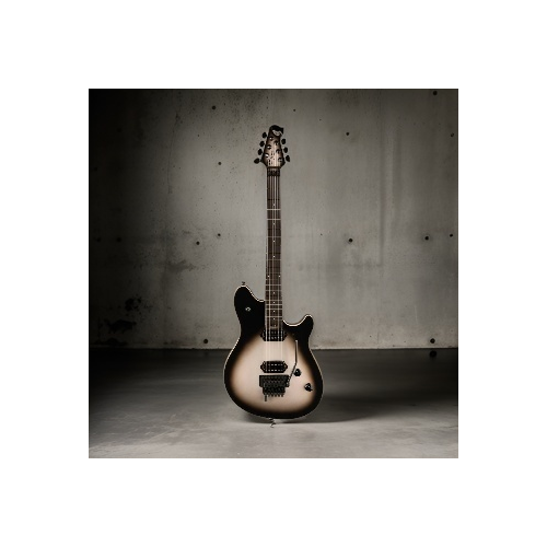EVH Wolfgang Special Transactional Electric Guitar (SilverBurst Ebony) with Case