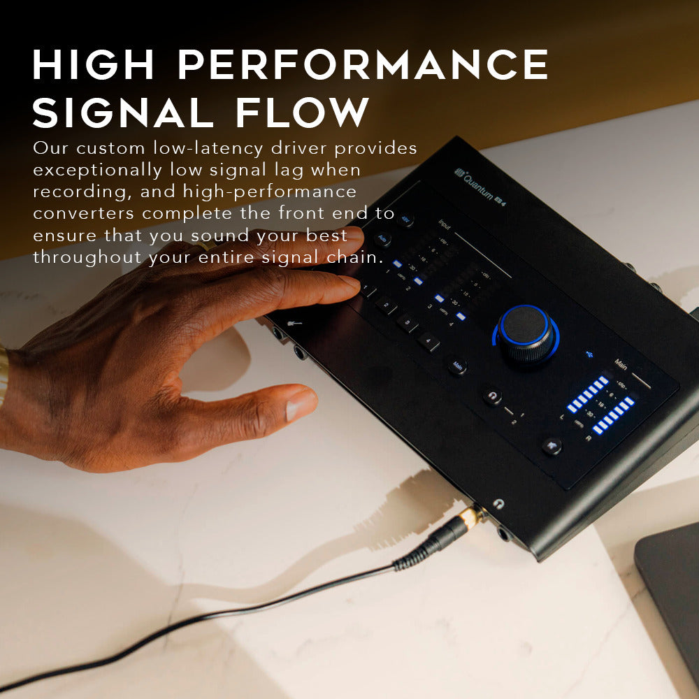 PreSonus Quantum ES4 4x4 USB-C Audio Interface with Knox Gear Headphones Bundle