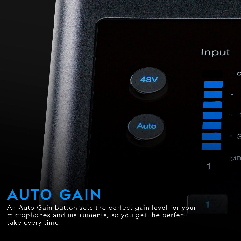 Presonus Quantum ES4 4x4 USB-C Audio Interface with 2xStudio Headphones Bundle