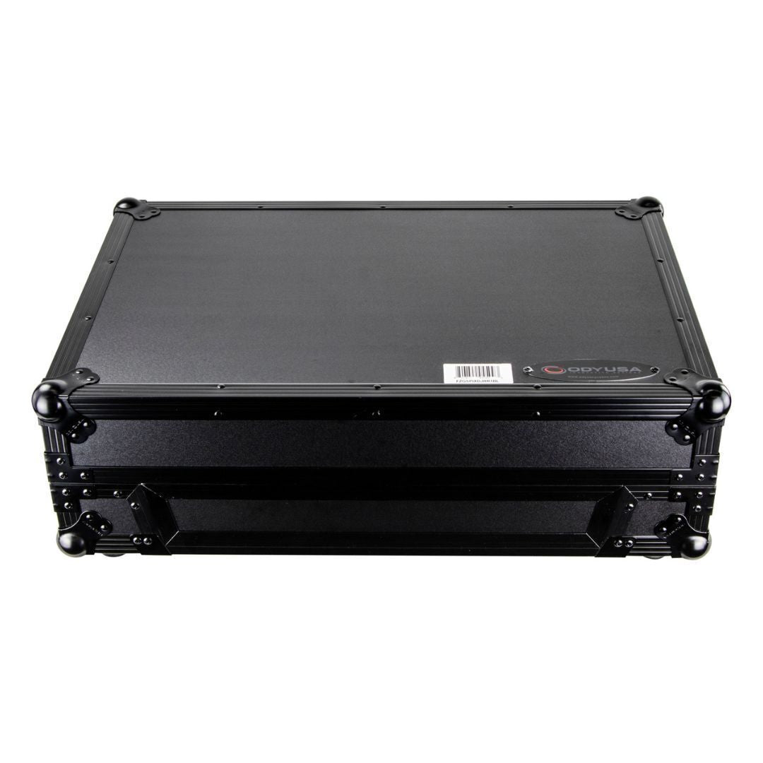 Odyssey Black Pioneer DDJ-800 Flight Case with Bottom 1U Rack Space and Platform