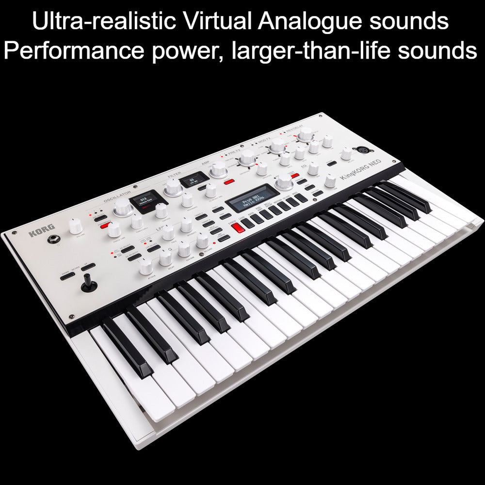 Korg KingKORG Neo 37-Key Virtual Analog Synthesizer with Headphones Bundle