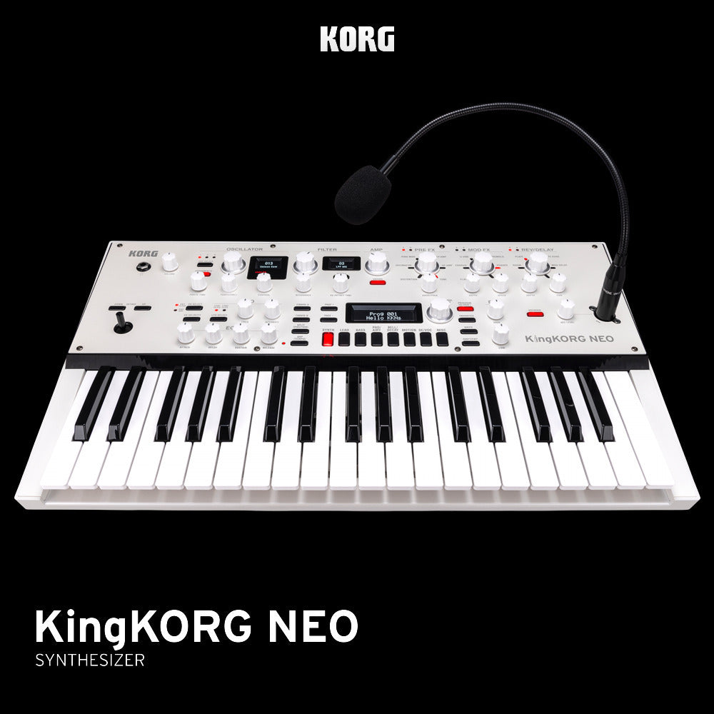 Korg KingKORG Neo 37-Key Virtual Analog Synthesizer with Headphones Bundle