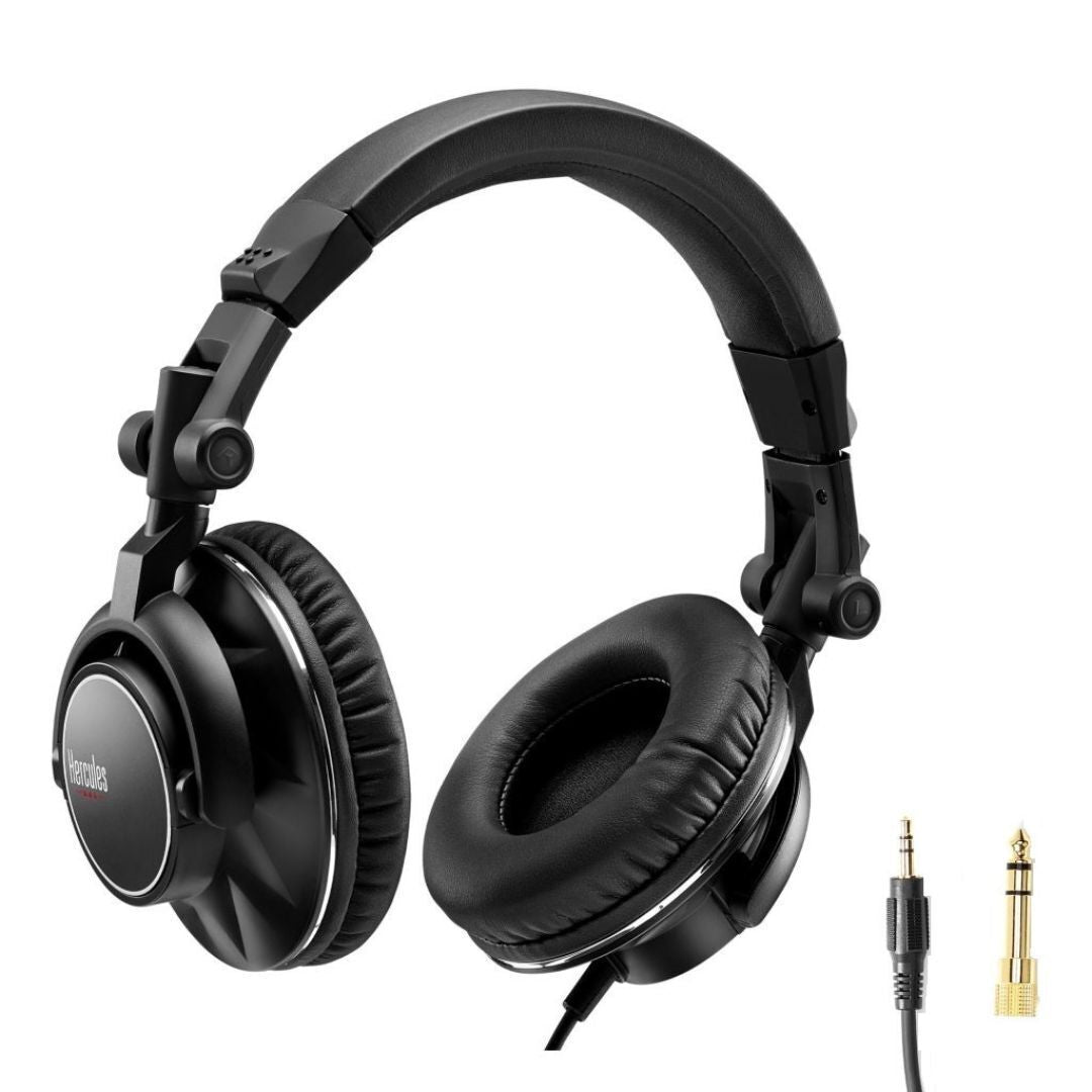 Hercules HDP DJ60 Closed-Back Over-Ear DJ Headphones
