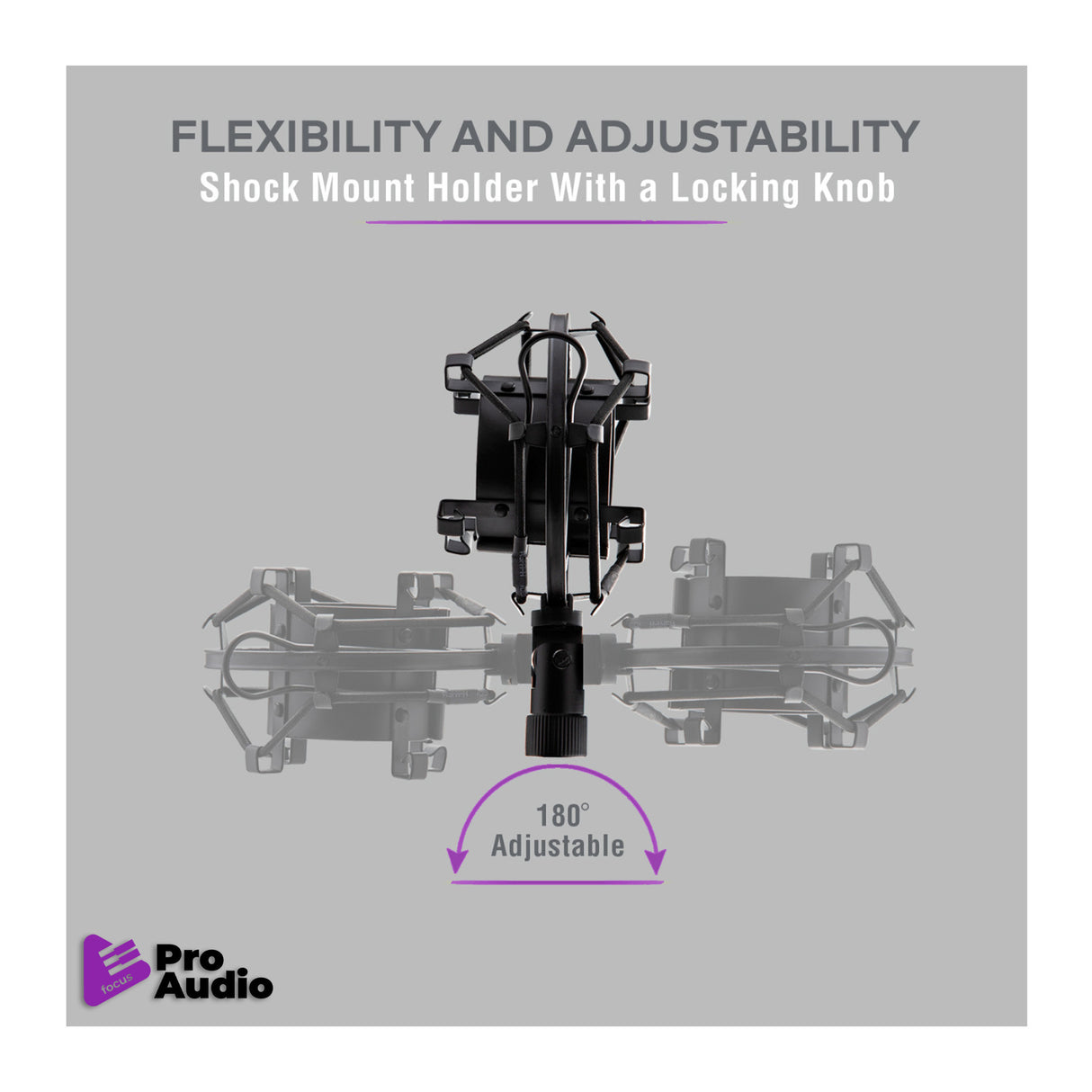 FocusProAudio Basic Microphone Shock Mount for 44-47mm Microphones