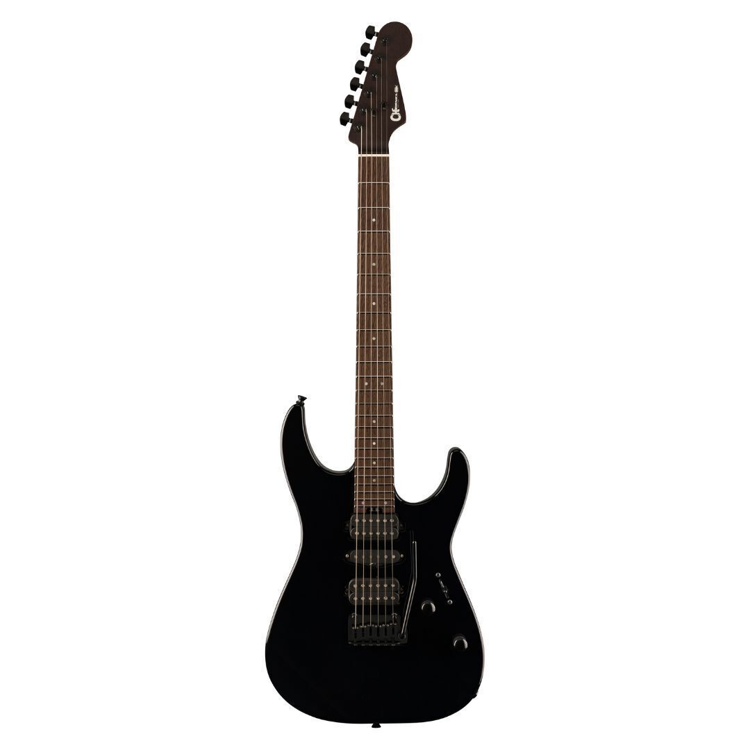 Charvel MJ DK24 HSH 2PT W Mahogany Electric Guitar, Wenge Fingerboard (Black)