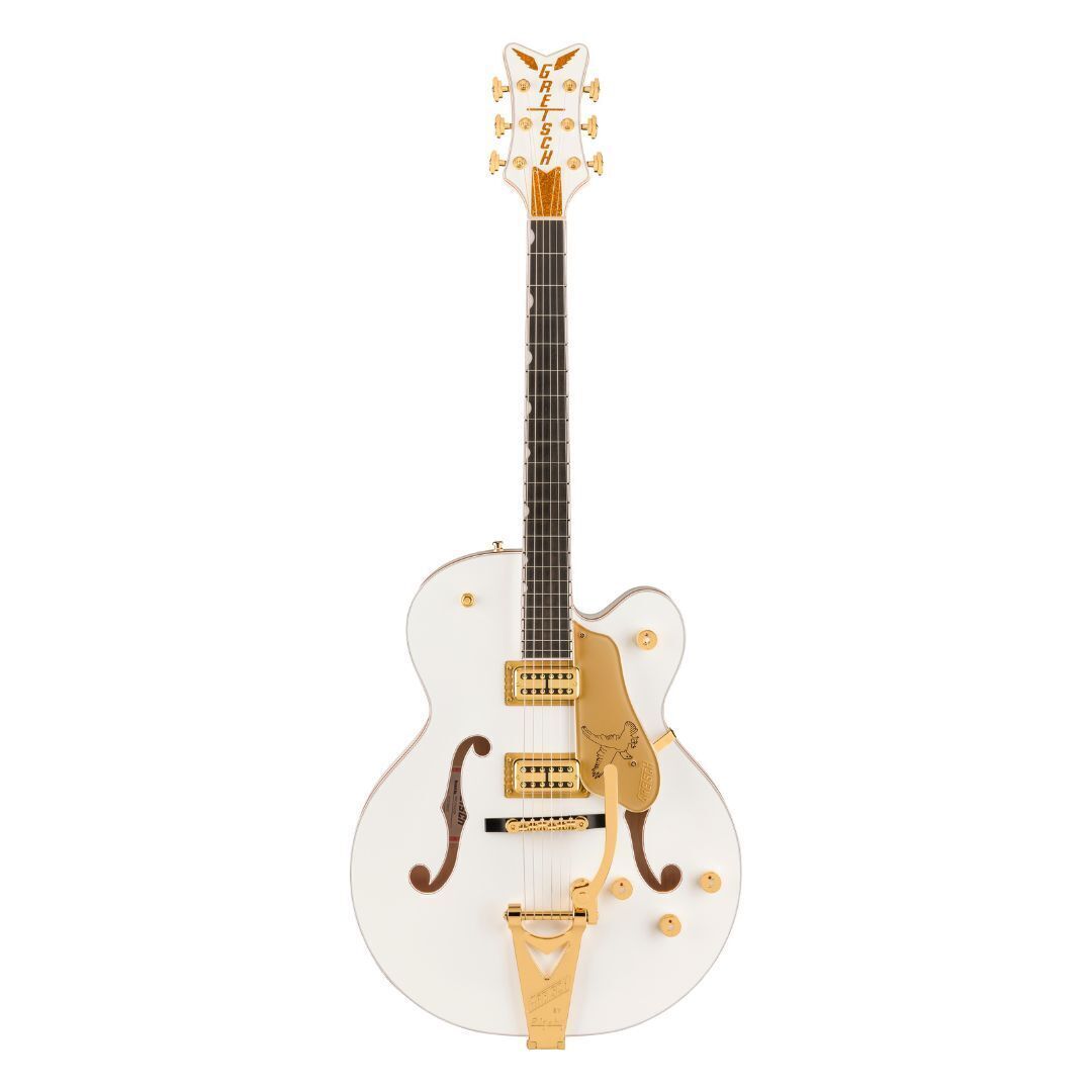 Gretsch Falcon Hollow Body Electric Guitar with Ebony Fingerboard (White)