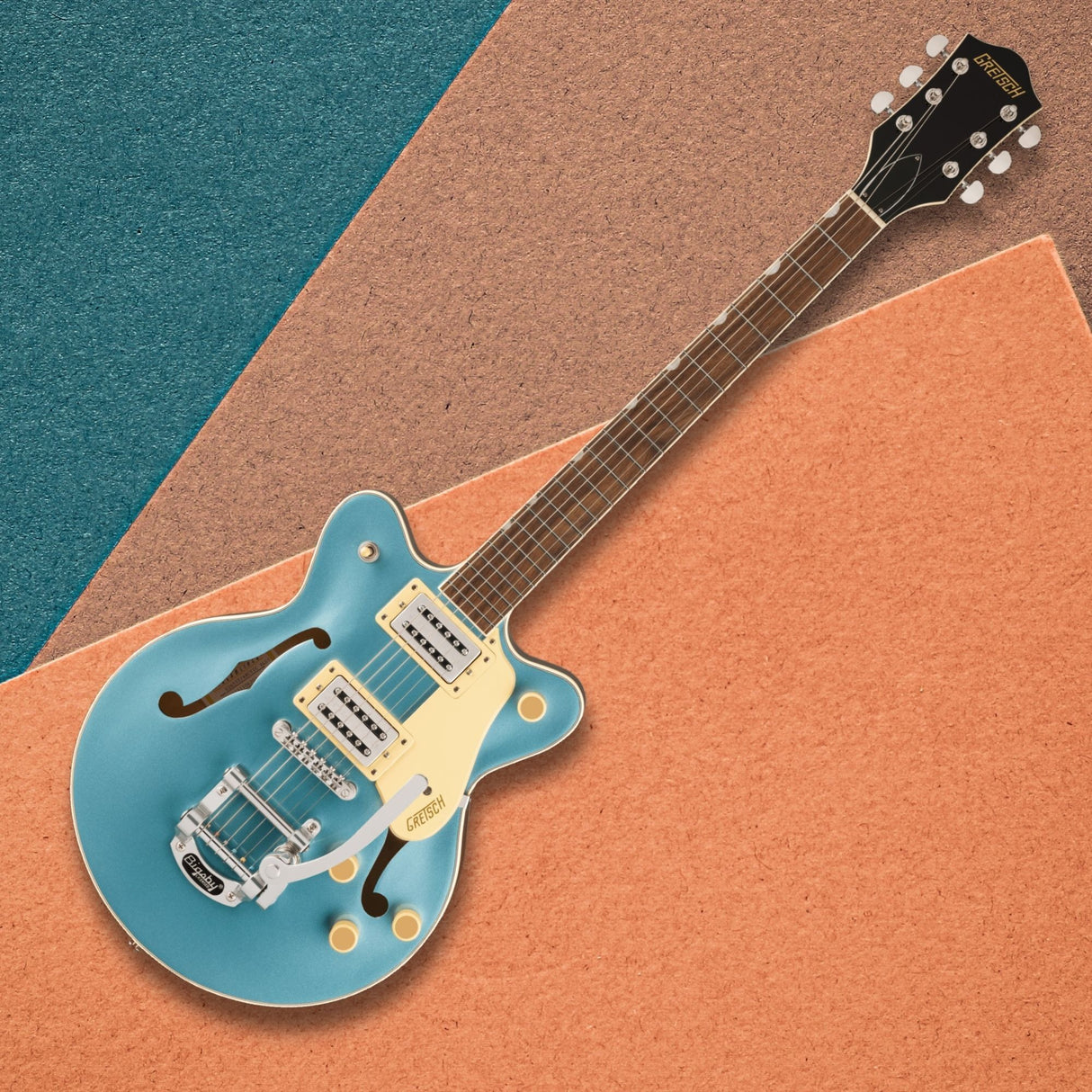 Gretsch G2655T Streamliner Center Block Jr. Double-Cut Electric Guitar (Blue)