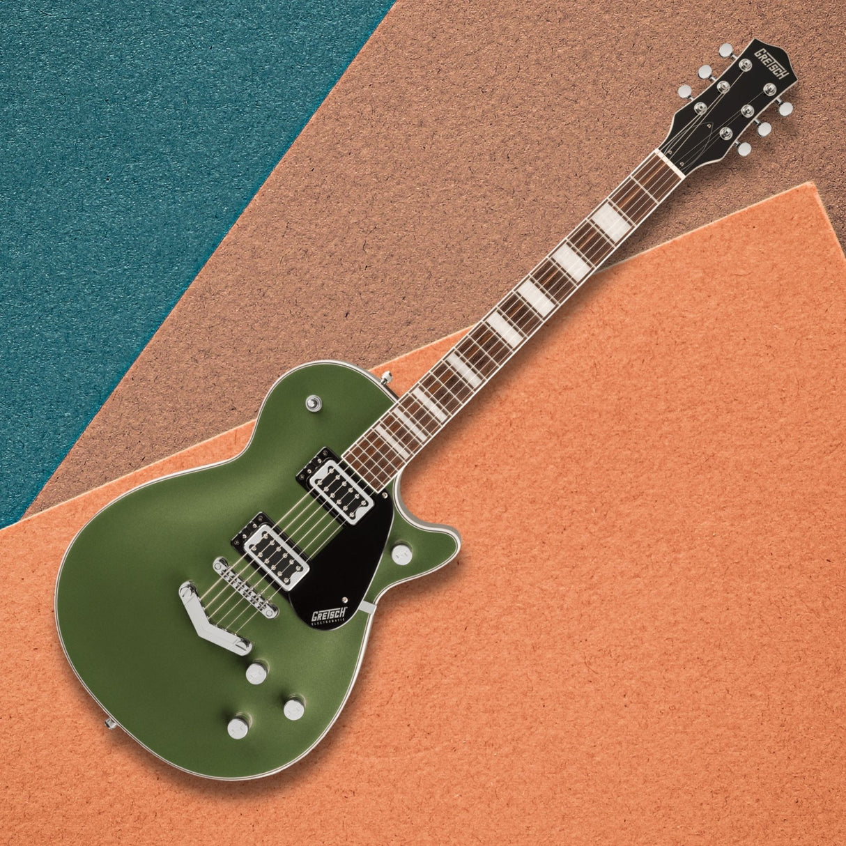 Gretsch G5220 Electromatic Jet BT Single-Cut Electric Guitar with V-Stoptail, Laurel Fingerboard, (Olive Metallic)