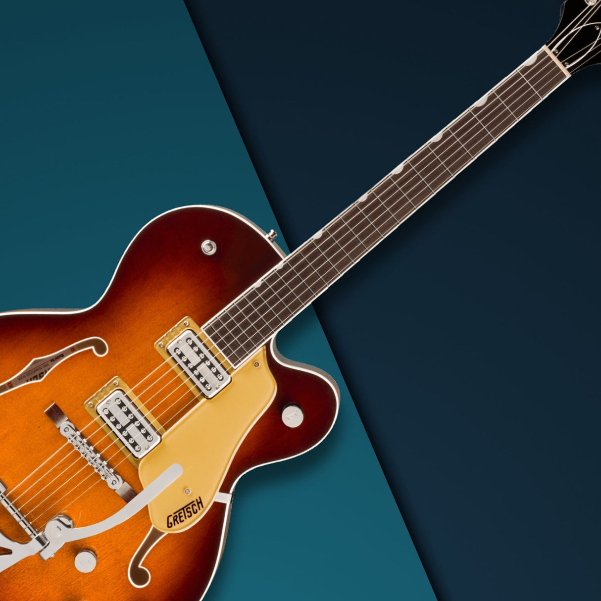 Gretsch Tennessean Electric Guitar with String-Thru Bigsby (Havana Burst)