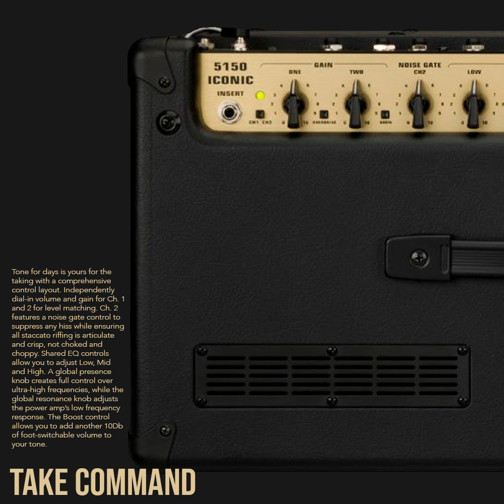 EVH 5150 Iconic Series EL34 40W 1x12 Tube Combo Amp (Black)