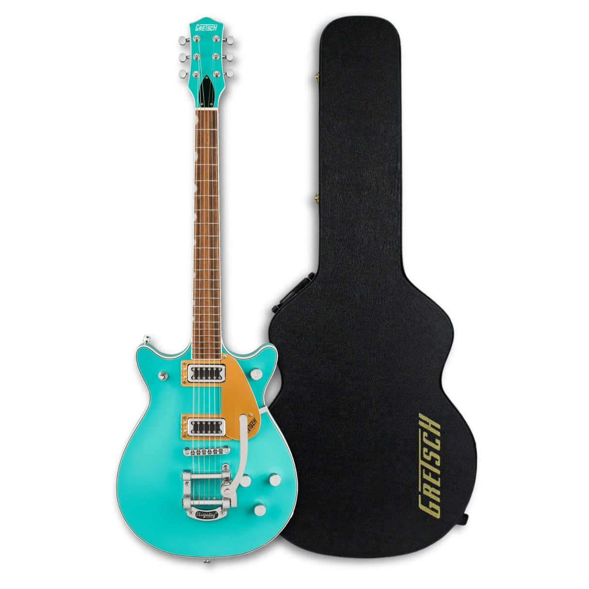 Gretsch G5232T Electromatic Double Jet FT Caicos Green Electric Guitar Bundle