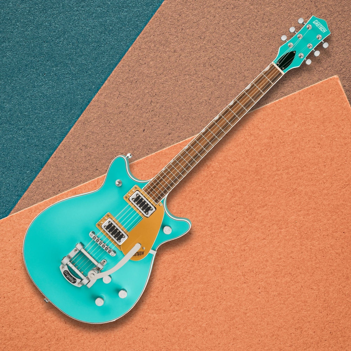 Gretsch G5232T Electromatic Double Jet FT Caicos Green Electric Guitar Bundle