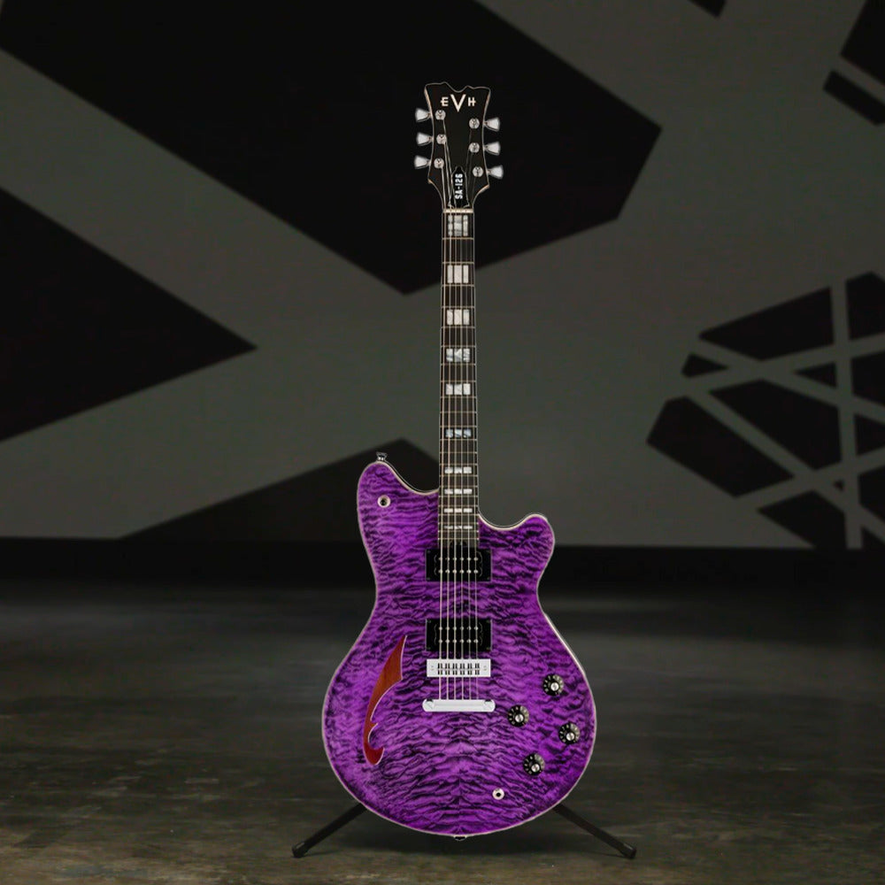 EVH SA-126 Special QM Electric Guitar - Trans Purple Ebony