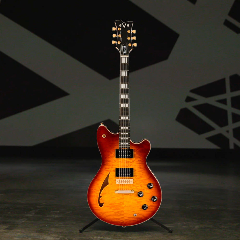 EVH SA-126 Special QM Electric Guitar - Tobacco Burst Ebony