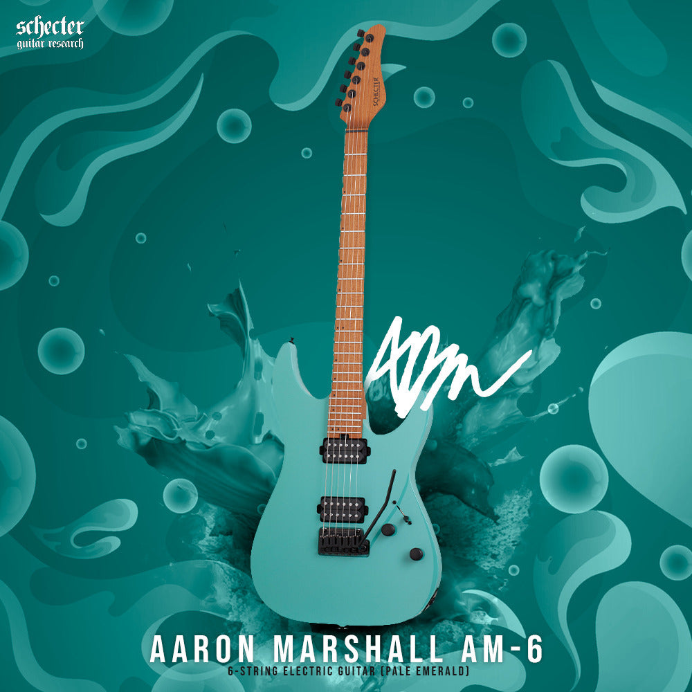 Schecter AM-6 Aaron Marshall Signature 6-String Electric Guitar (Pale Emerald)