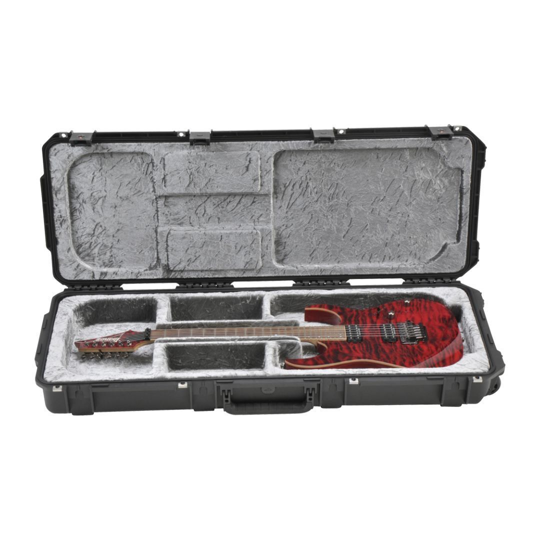 SKB 3i-4214-OP iSeries Electric Guitar Case, Open Cavity, TSA Latches, w/wheels