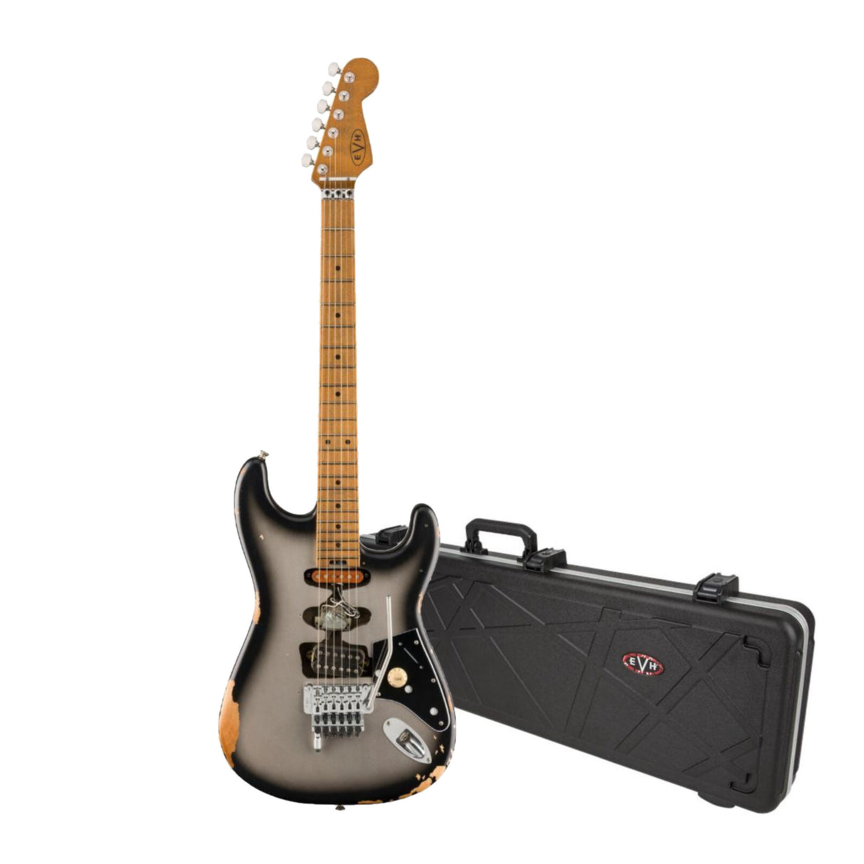 EVH Limited Edition Frankenstein Relic Series (Silverburst) with Case