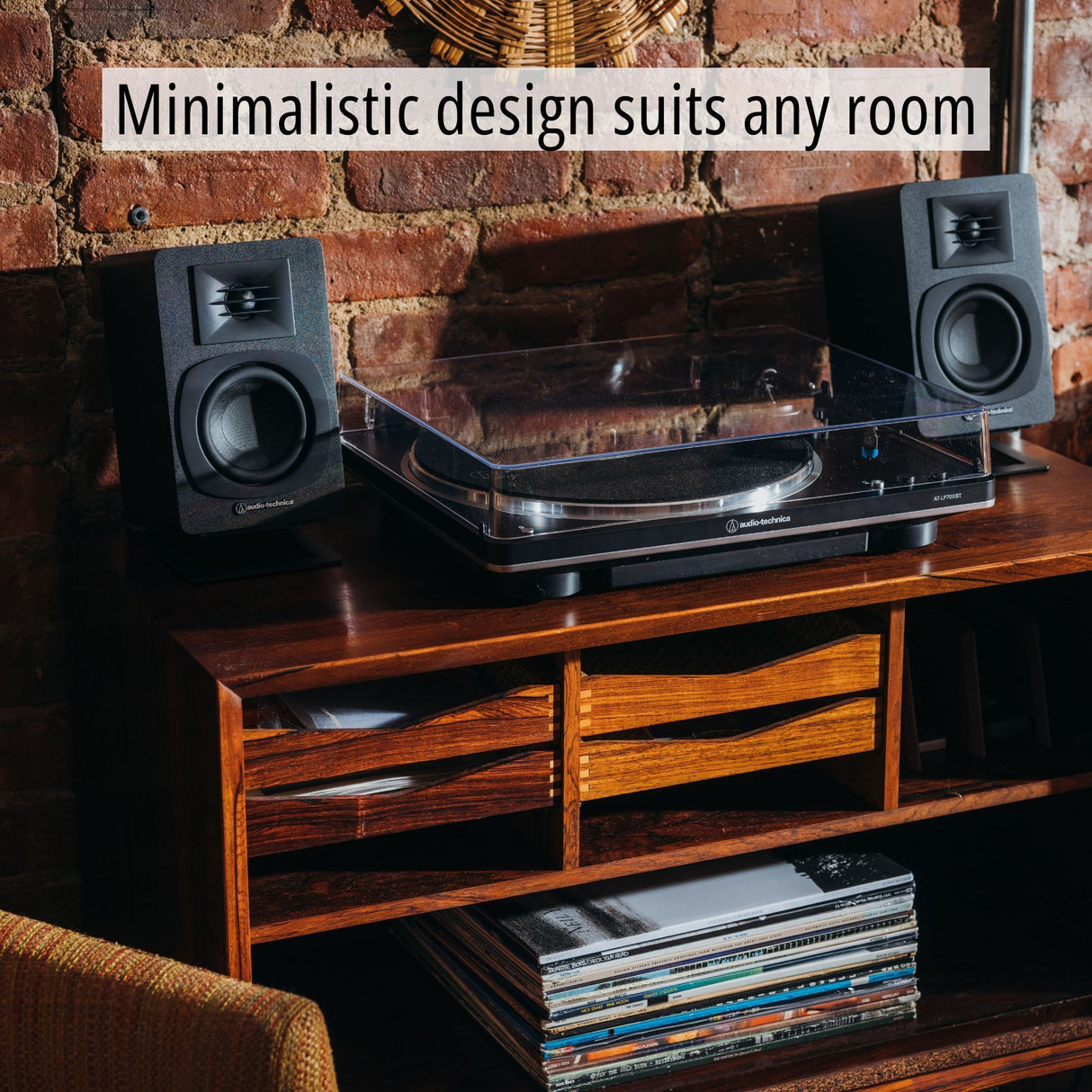 Audio-Technica AT-SP3X Powered Bookshelf Bluetooth Speakers