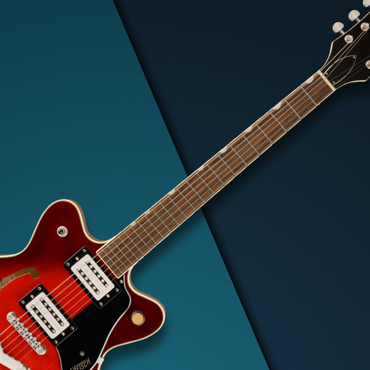 Gretsch G2655 Streamliner Center Block Jr. Electric Guitar (Claret Burst)